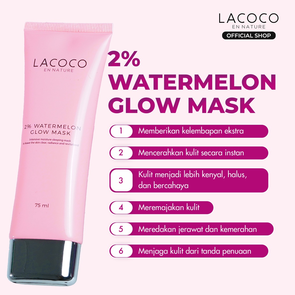 Lacoco 2% Watermelon Glow Mask