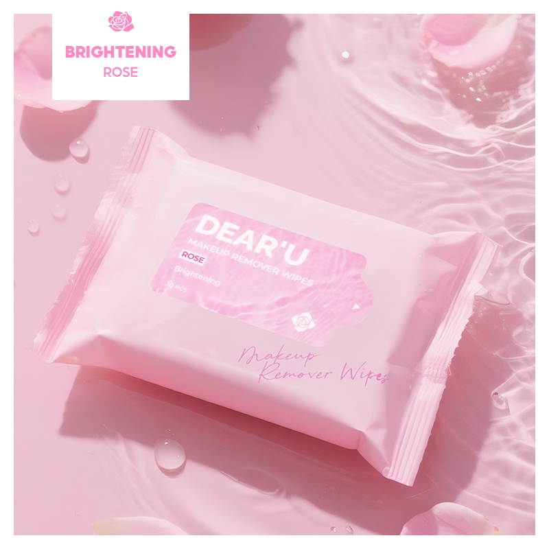 Adwin Korea DEAR'U Make Up Remove Wipes Rose