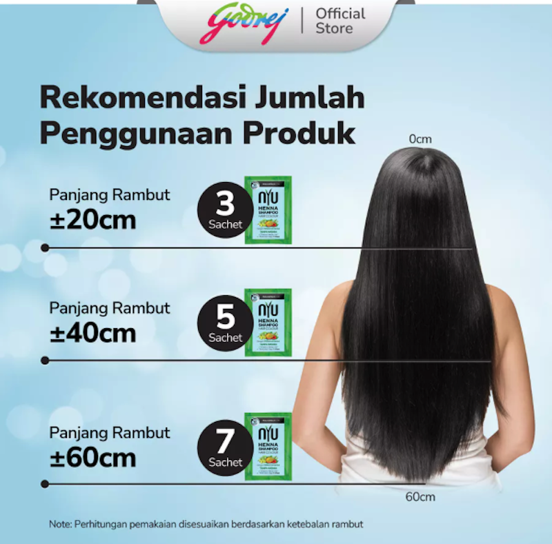 NYU Henna Shampoo Hair Colour Blue Black 4