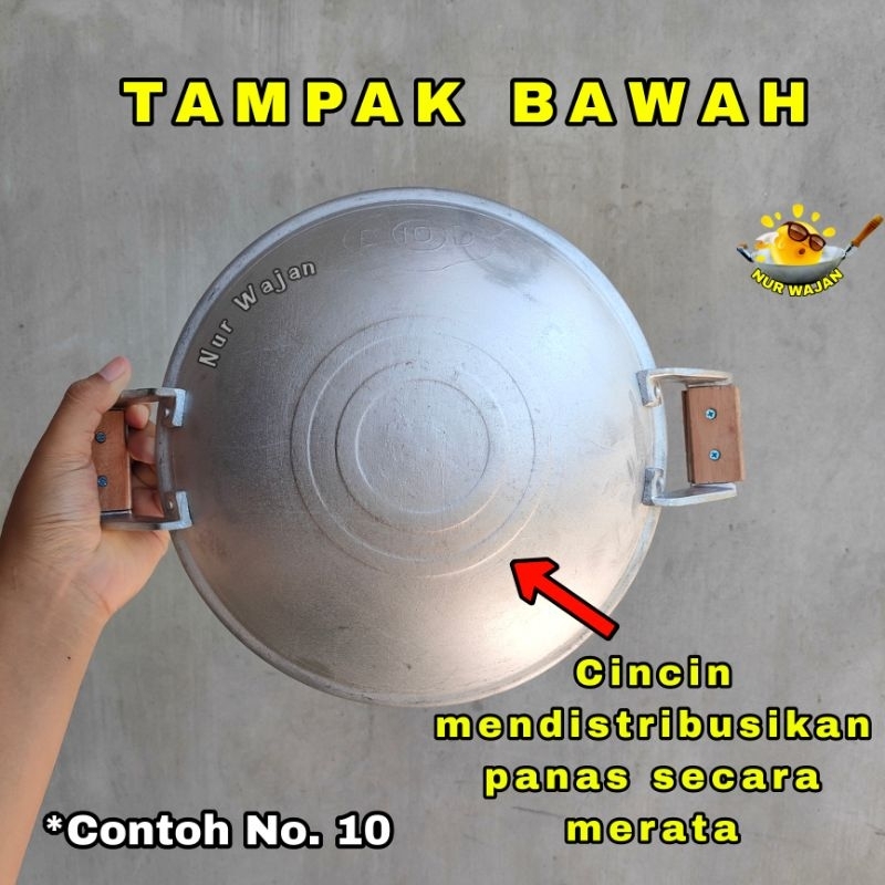 ED Nasional Wajan Ceper Telinga Kayu Nomor 12 