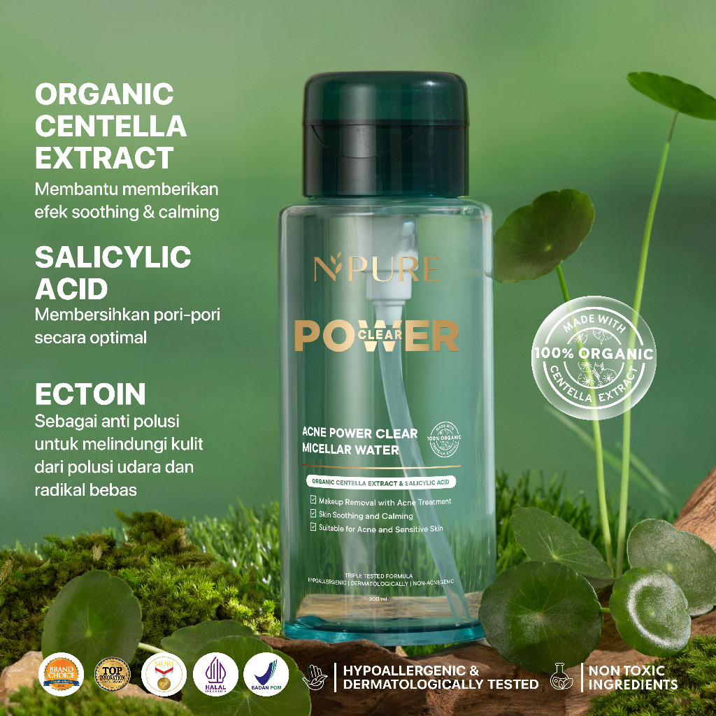 Penta Natural Kosmetindo N'PURE Acne Power Clear Micellar Water
