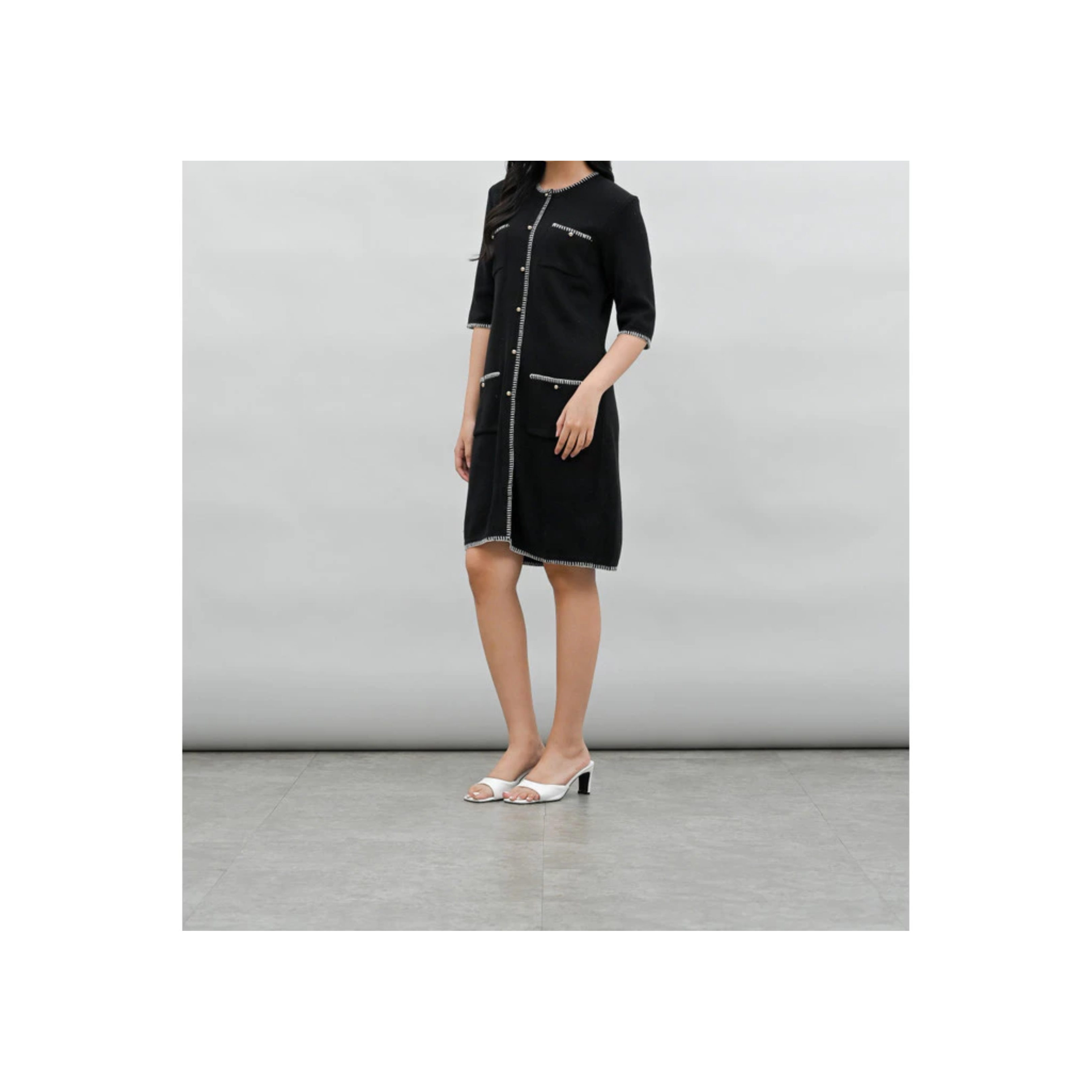  Savnion Yuki Basic Dress Black