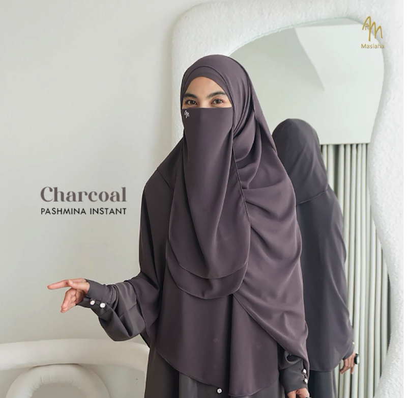 Maslaha Niqab Pashmina Curve Instant