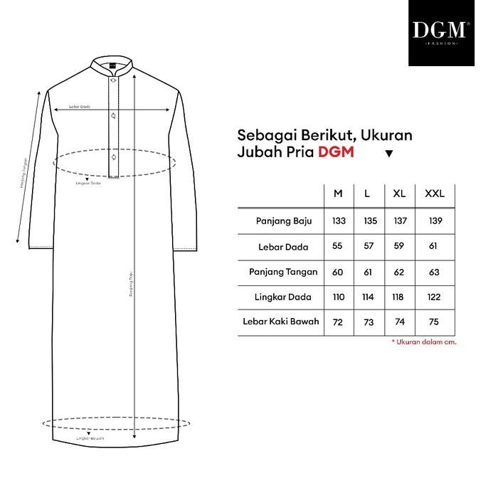 DGM Fashion DGM Jubah Pria Gamis Pria  2463