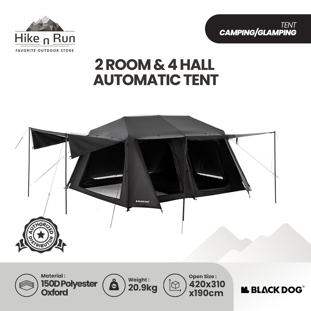  Blackdog 2 Room & 4 Hall Automatic Tent CBD2300ZP012