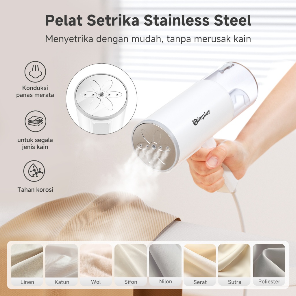 Hong Kong Ruixinhong Technology Simplus Setrika Uap Low Watt 800W Mini 210 ml