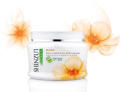 Shinzui Skin Lightening Body Scrub Hana 200gr 1