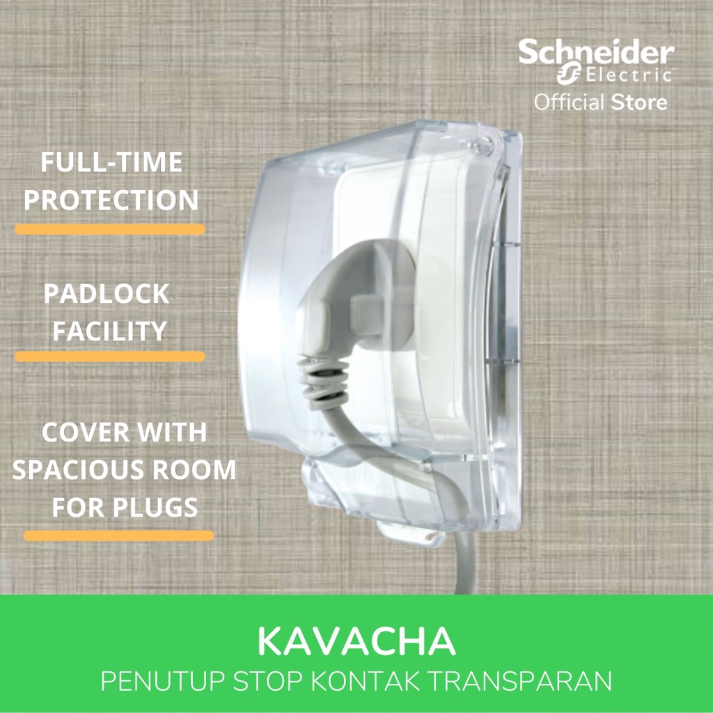 Schneider Electric  Kavacha Penutup Stop Kontak Transparan E223R_TR