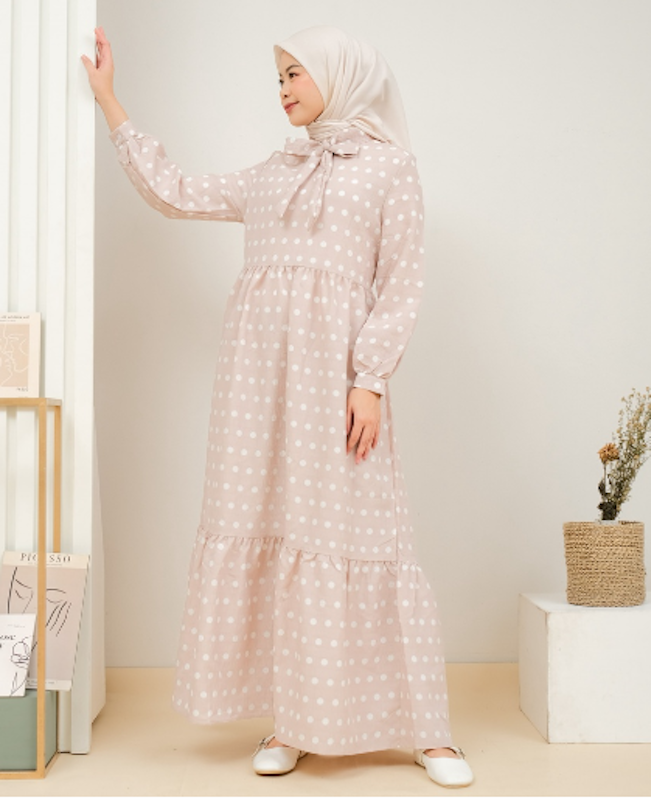 Revony Maxidress Polkadot Layer 1