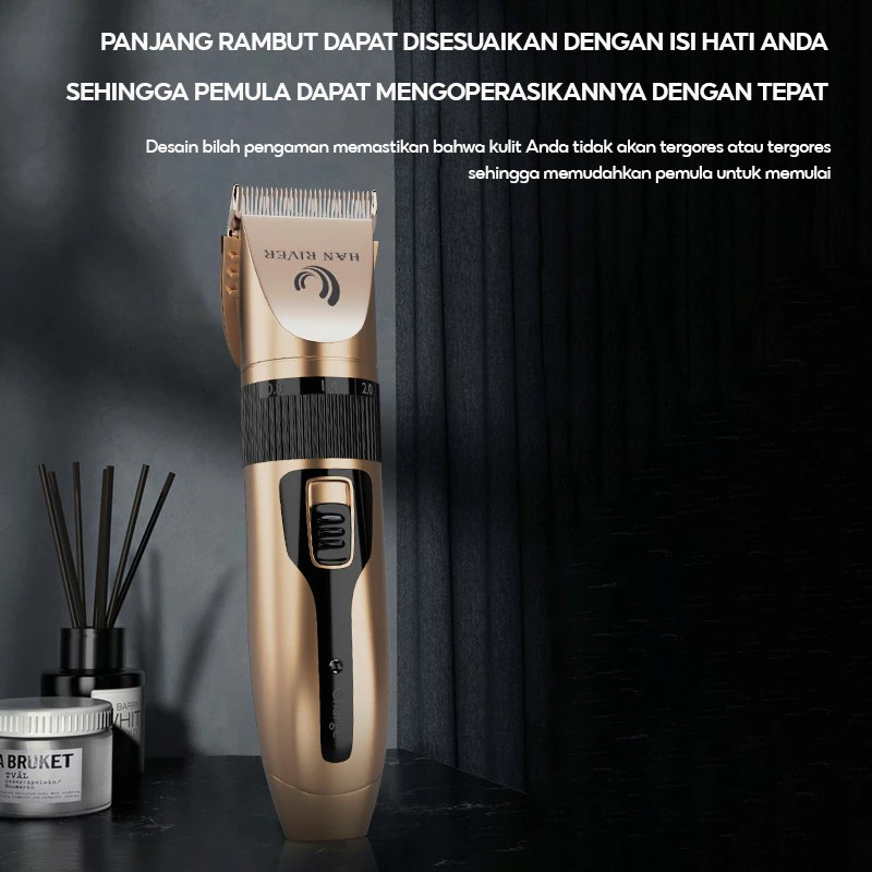  HAN RIVER Alat Cukur Rambut Elektrik HRLF01GD