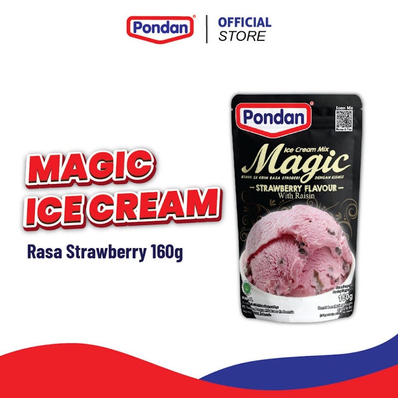 Pondan Magic Ice Cream Mix Chocolate with Choco Chips 2