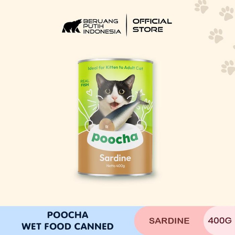 Poocha Cat Food Kaleng 400g 3
