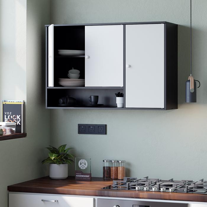  Furnile Kitchen Set Atas Kombi Hitam 054