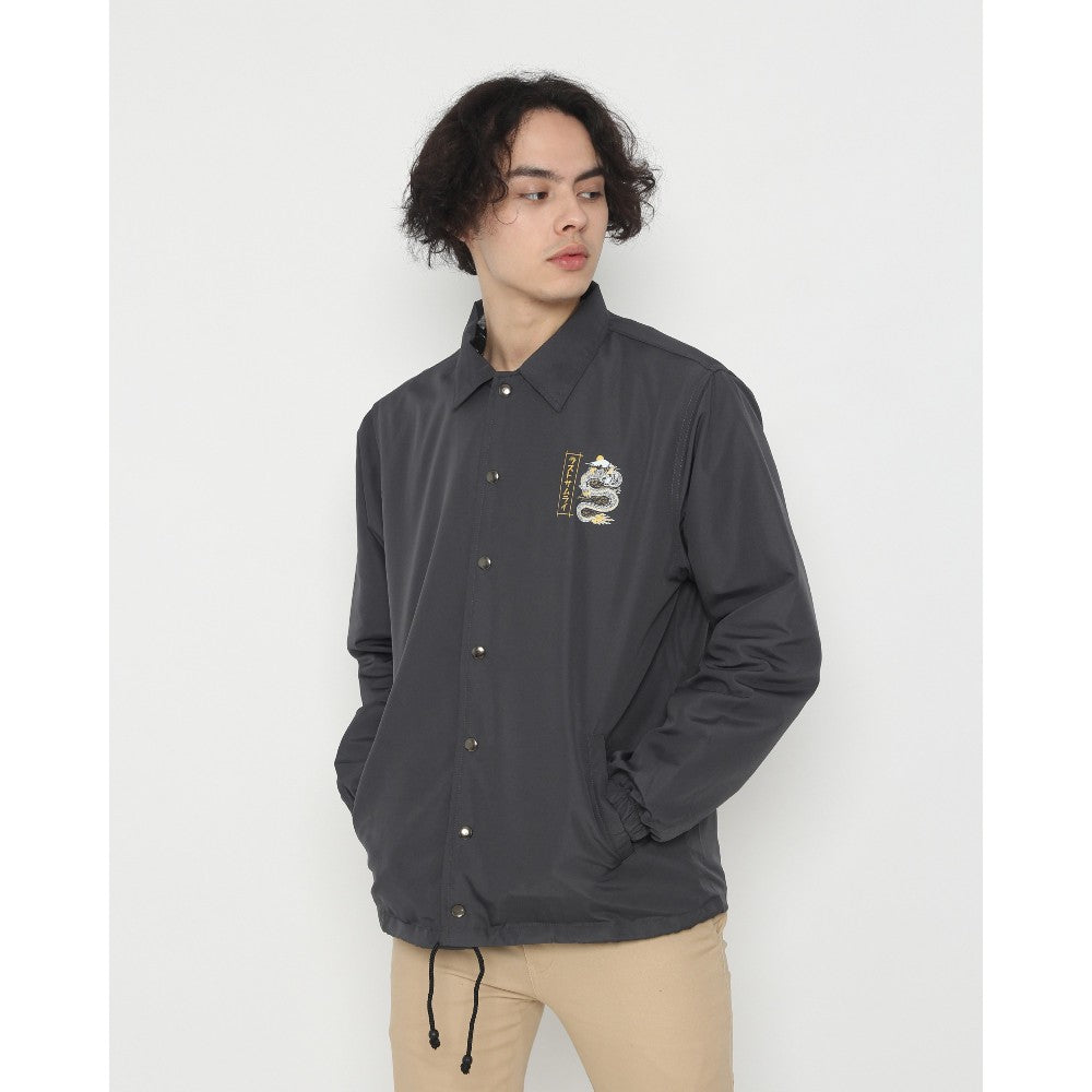 Coach Jacket Art Of Peace Dark Grey 3