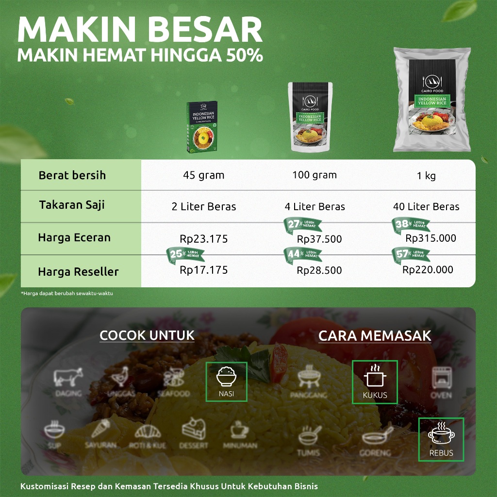 Cairo Food  Cairo Food Bumbu Nasi Kuning