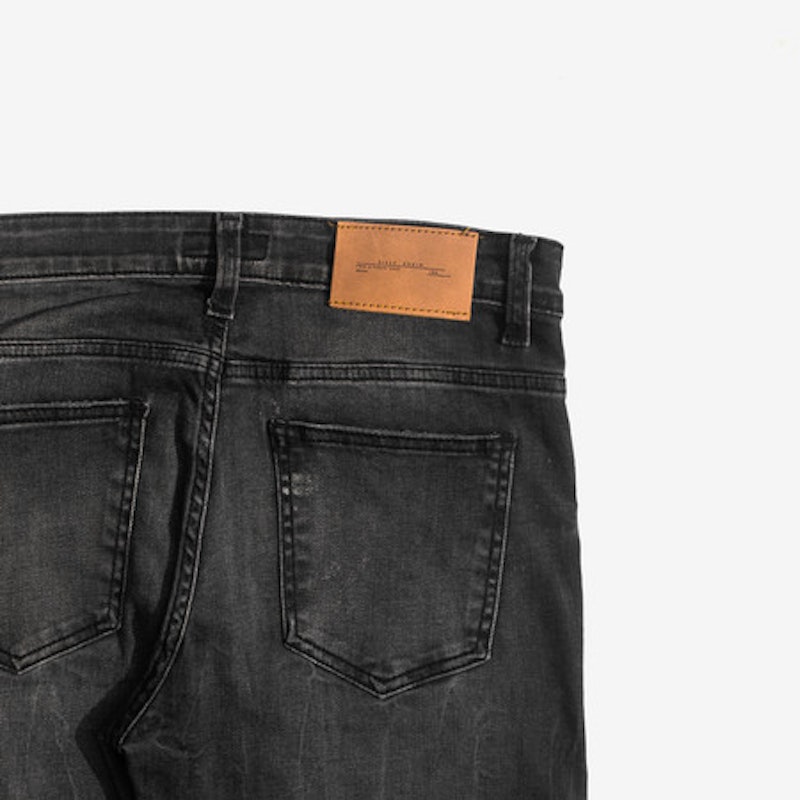Eisee Slim x Comfort Fit Ripped Denim: Smoky Ash Grey 3