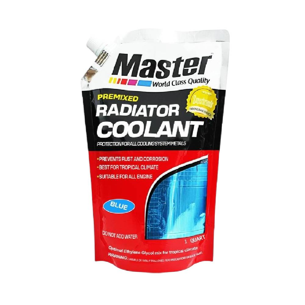 Master Premixed Radiator Coolant Refill Blue 1 Liter 1