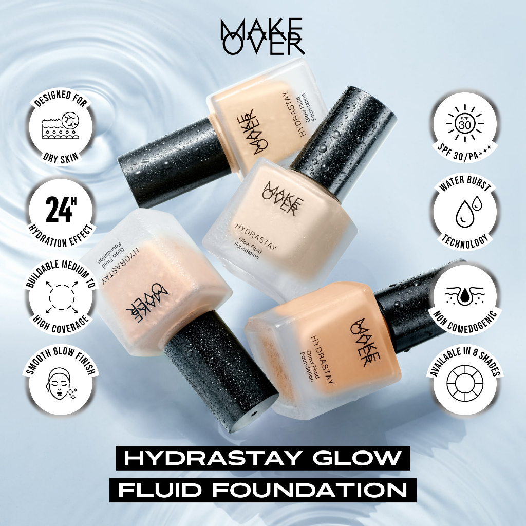 Make Over Hydrastay Glow Fluid Foundation