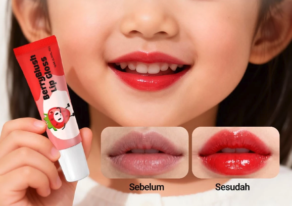  Hegerbaby Berryblush Baby Lip Gloss Merah Stroberi