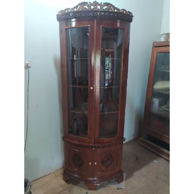 Jati Yahya Furniture Lemari Hias Sudut