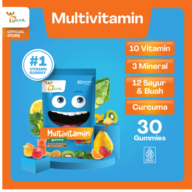 You Indonesia Youvit Multivitamin Gummy Anak 