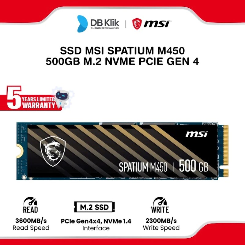 MSI SPATIUM M450 PCIe 4.0 NVMe M.2 4