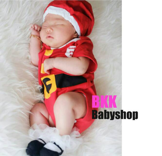 Jumper Bayi Natal Motif Santa Claus 3