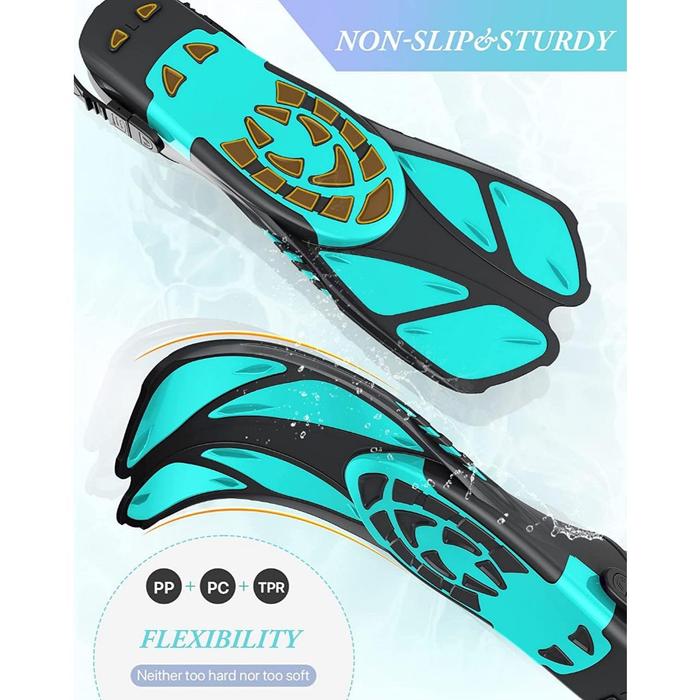 Mounsea Snorkel Fins Adjustable Buckles 2