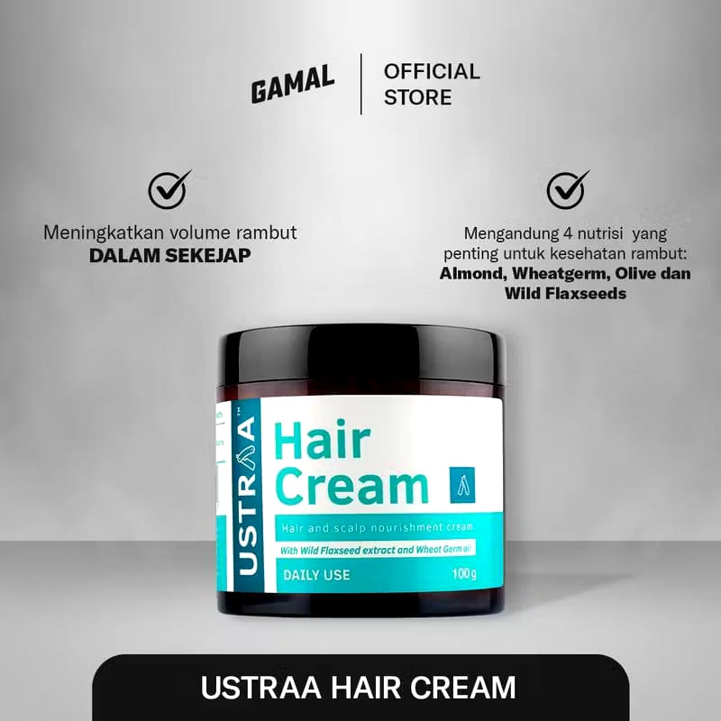 Potensi Maksimal Pria GAMAL USTRAA Hair Cream for Men Daily Use 