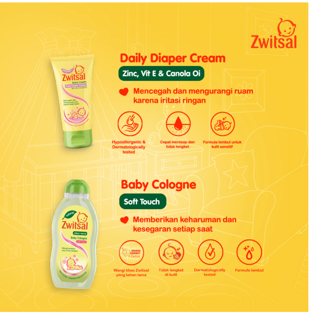 Zwitsal Essential Baby Gift Set Hampers Twinpack 4