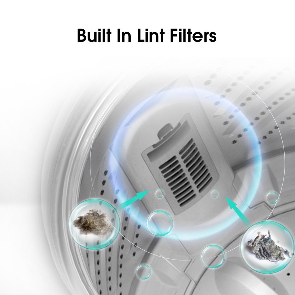 Hisense Hisense Mesin Cuci 1 Tabung Top Loading 8 kg WTAG803T