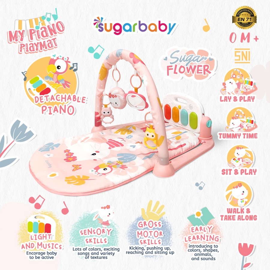 SugarBaby My Piano Playmat Baby Gym 5