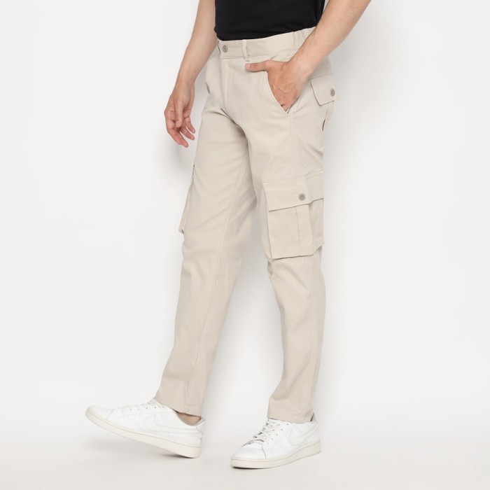  Code Male Barnet Cargo Pants Cream