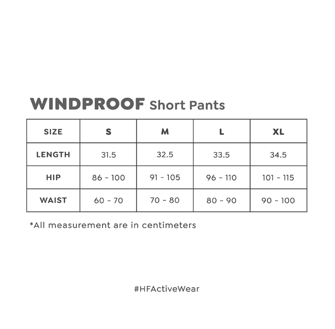 HappyFit Windproof Short Pants High Waist 5
