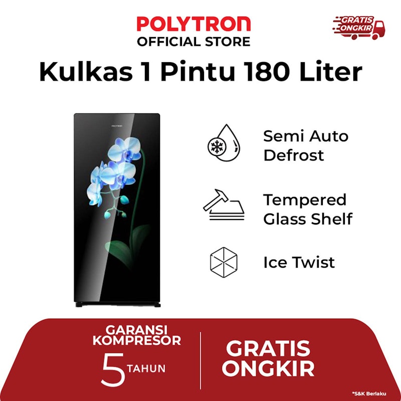 Kulkas 1 Pintu Belleza Varia 180 Liter 5