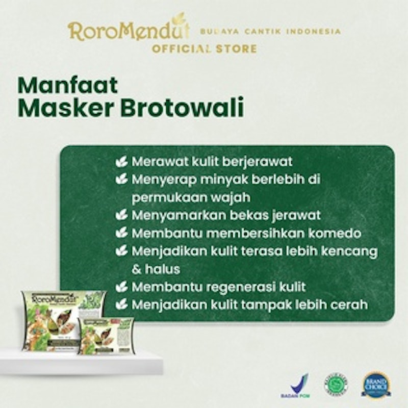Roro Mendut Masker Brotowali Anti Acne Mask 2
