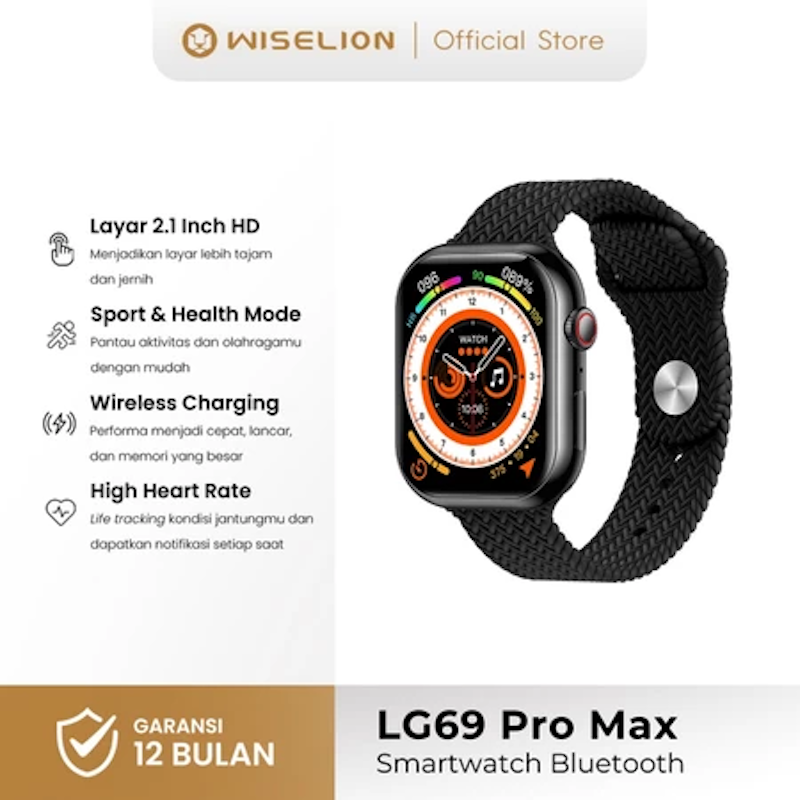 Wiselion Smartwatch Bluetooth LG69 Pro Max 5