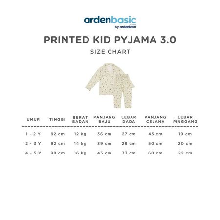 ARDENLEON ArdenBasic Printed Kid Pyjama 3.0  3