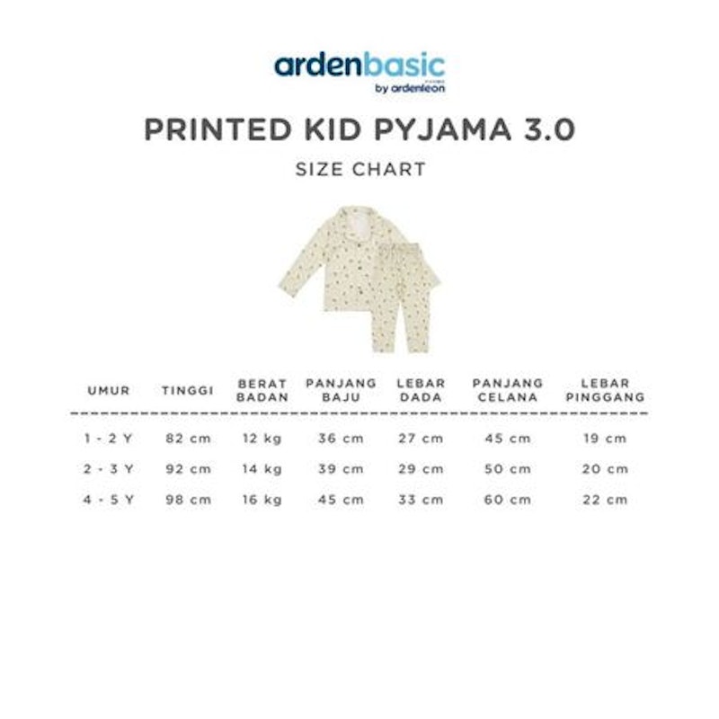 ARDENLEON ArdenBasic Printed Kid Pyjama 3.0 3
