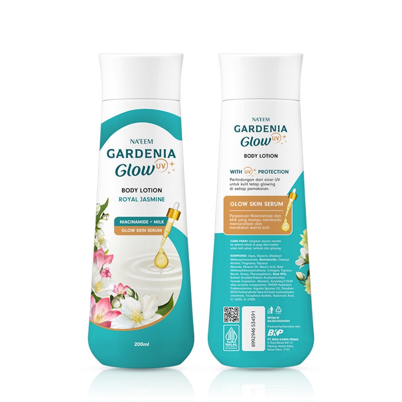 Na'eem Gardenia Glow Body Lotion Royal Jasmine 4