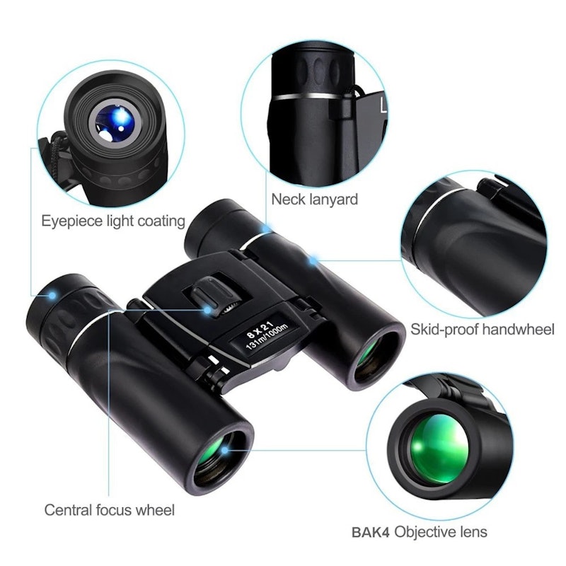 APEXEL Teropong Binoculars Compact Zoom 8x21 2