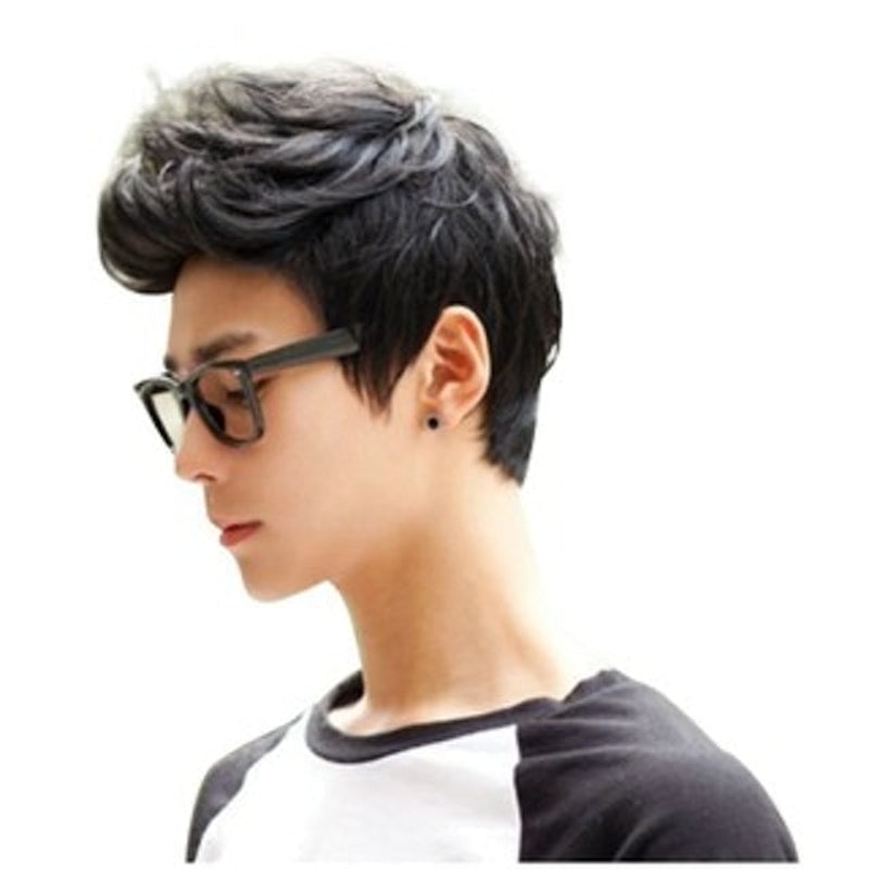 Wig Pria Rambut Pendek Mohawk Style 2