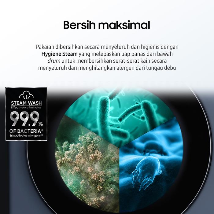 Samsung Electronics Samsung Front-Load Washer Hygiene Steam 7 kg  WW70FG3M05TWSE