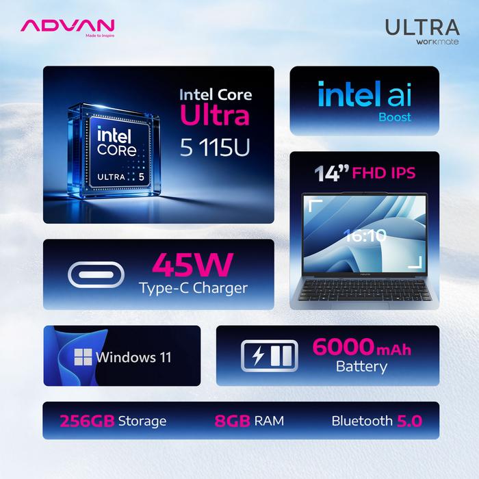 Bangga Teknologi Indonesia Advan Laptop Workmate Ultra