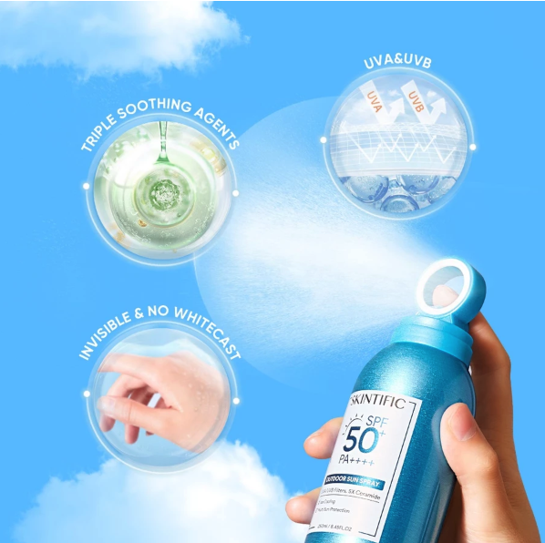SKINTIFIC Cosmetics SKINTIFIC Outdoor Sun Spray SPF 50+ PA++++