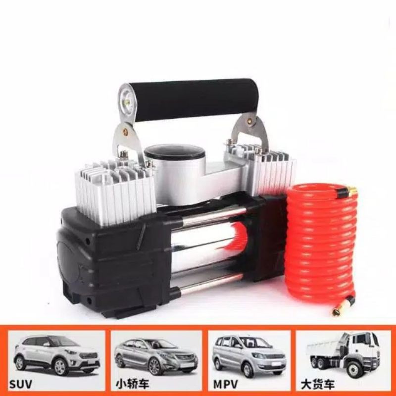  Otoheroes Pompa Ban Compressor Double Cylinder 12V 150 Psi