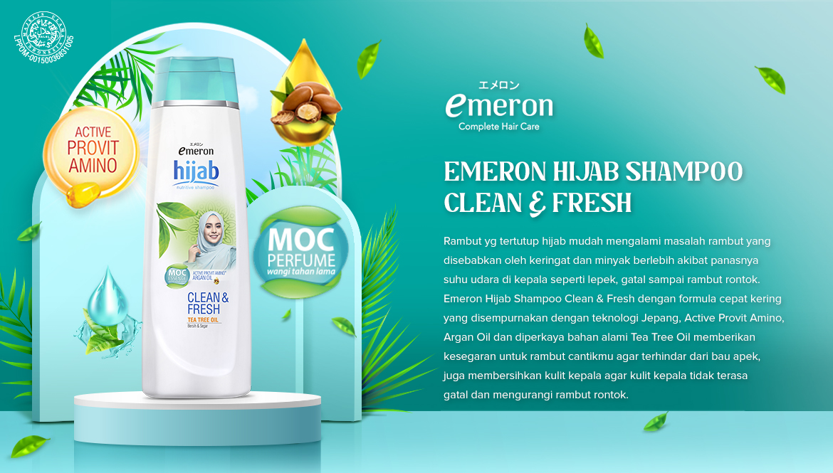 Lion Wings Emeron Hijab Shampoo Clean & Fresh 170 ml