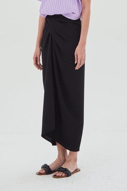 Shop at Velvet Shaffron Skirt Black 4