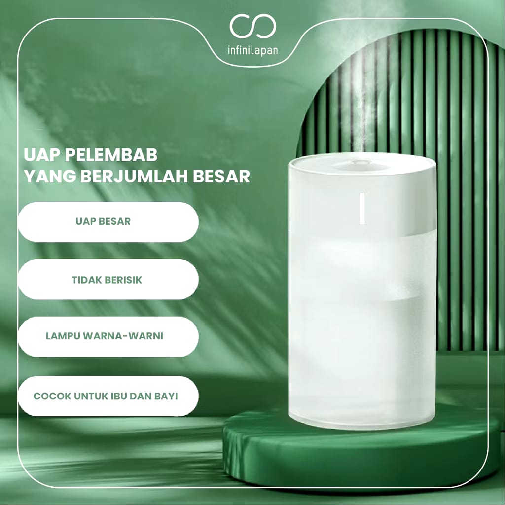 Bob Techno Indonesia Infinilapan Humidifier Diffuser Colorful CUP LED Light