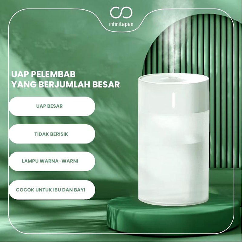 Infinilapan Humidifier Diffuser Colorful CUP LED Light 2